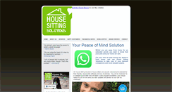 Desktop Screenshot of housesittingsolutions.co.za