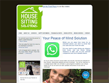 Tablet Screenshot of housesittingsolutions.co.za